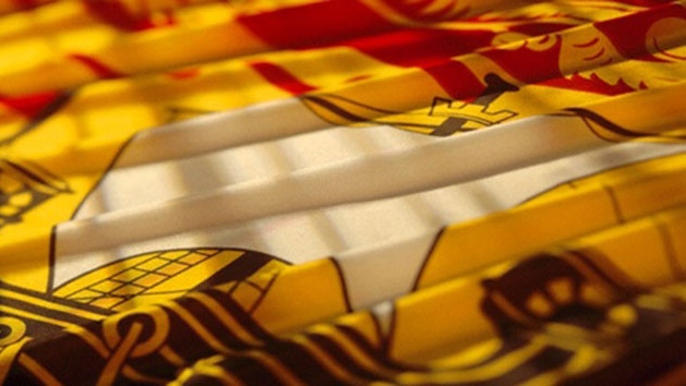 The New Brunswick flag is seen in this file image.