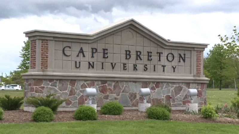 The Cape Breton University sign is seen in an undated file photo. 