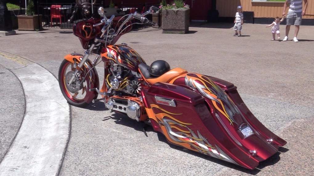 Nova Scotia man shows off his homemade motorcycle