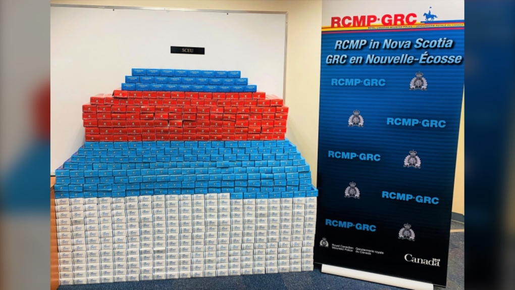 N.S. RCMP says  unstamped cigarettes were seized after they executed a search warrant at a Yarmouth home. 