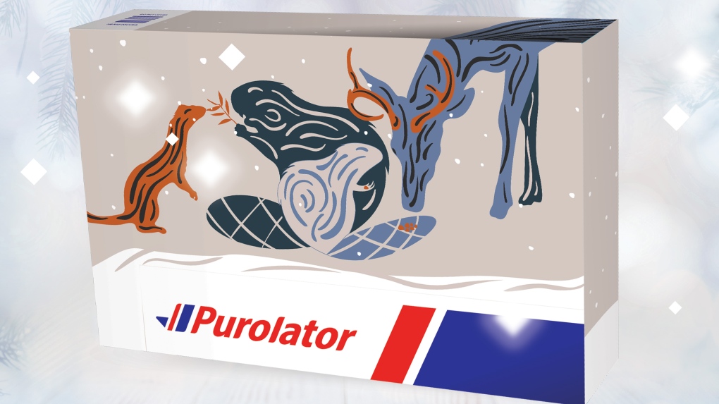 Designs by Nova Scotia artist featured on Purolator holiday boxes CTV