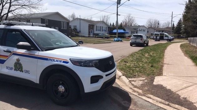 The RCMP responded to a shooting on Logan Lane in Moncton, N.B., on April 25, 2022. An 18-year-old man died from his injuries.