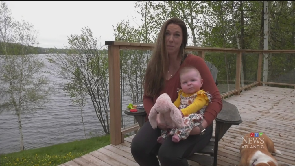 Yoga mom shares her practice with her happy baby