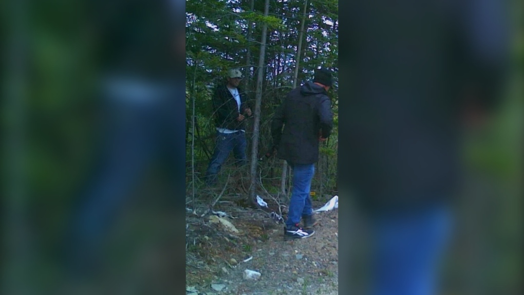 Two people RCMP says are persons of interest in the theft of two trucks. (Source: RCMP) 