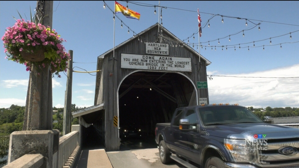 Hartland's historic covered bridge marks milestone