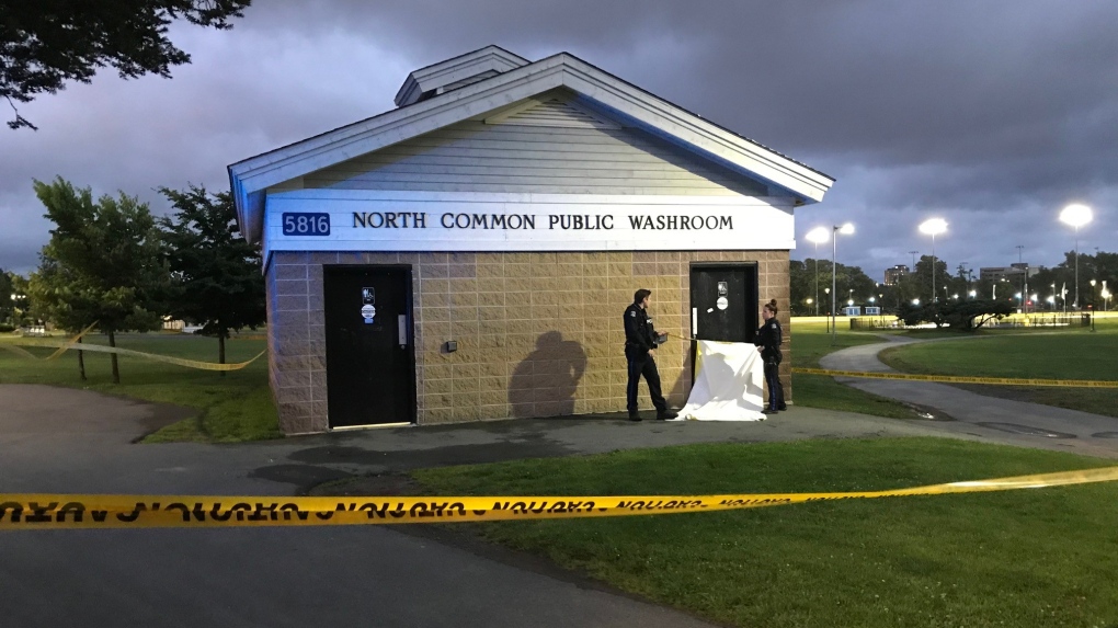 As of 9 p.m. Wednesday, police had the North Common Public Washroom on the Halifax Common surrounded with police tape as part of their investigation.