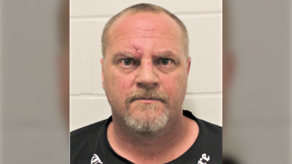 Gregory Luddington, 48, is wanted on a provincewide warrant in connection with an alleged assault incident that happened in East Uniacke, N.S., on Sunday. (RCMP)
