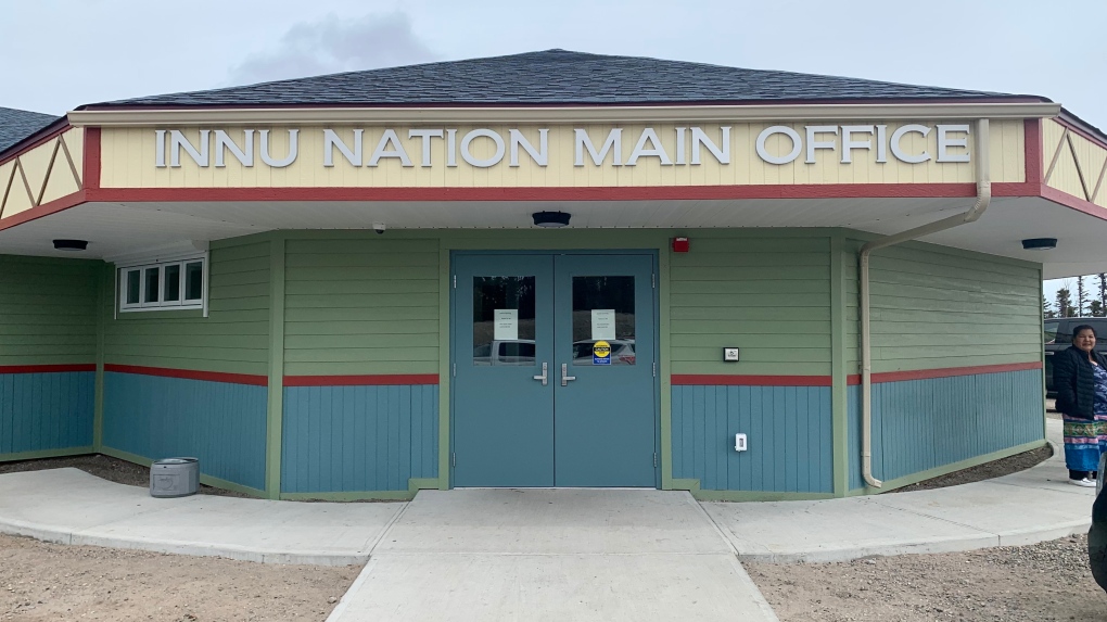 Innu leaders say they are pulling out of a regular meeting between Newfoundland and Labrador Premier Andrew Furey and Indigenous groups in the province. The Innu Nation Main Office is seen in Sheshatshiu, N.L., on May 10, 2023. THE CANADIAN PRESS/Sarah Smellie