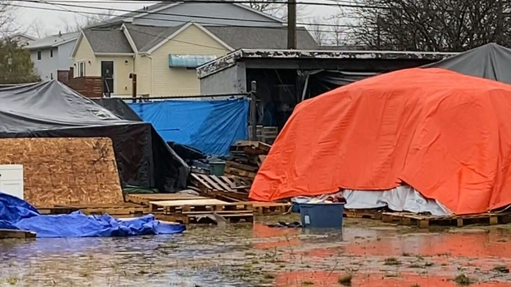 People living in tents prepare for N.S. storm