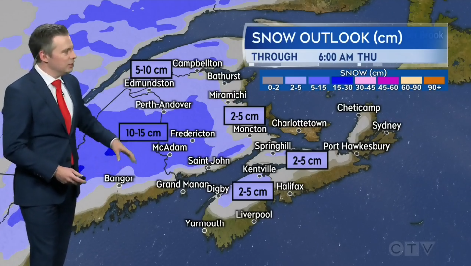 Snowfall Warnings For Parts Of N.B.