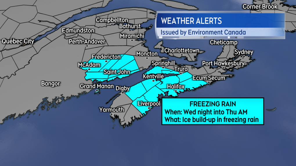 Maritime weather warnings | CTV News