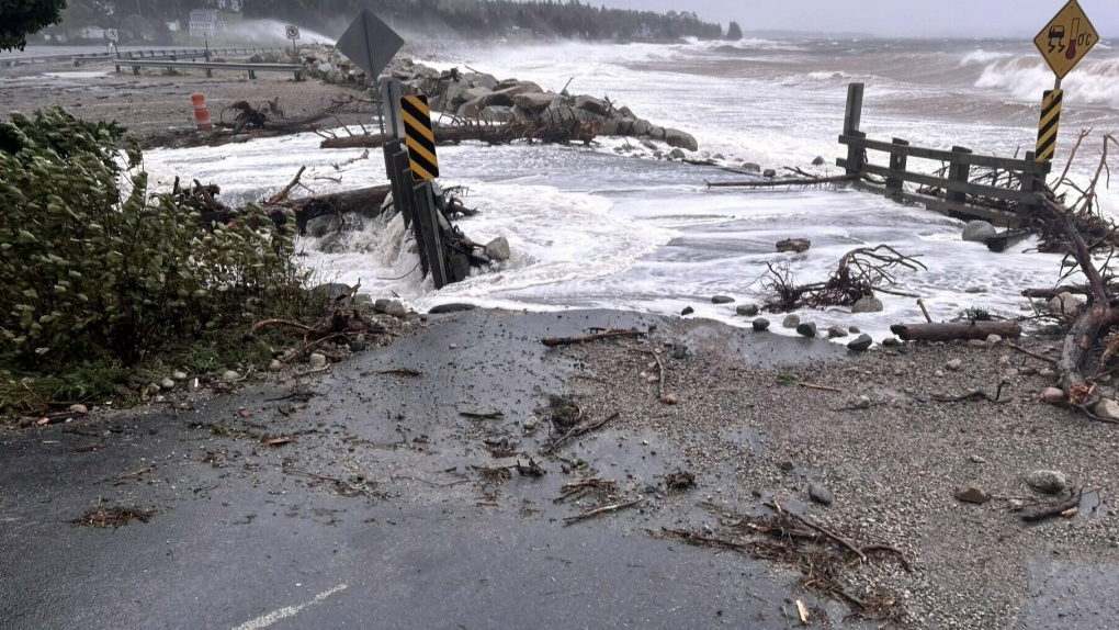 Lee's Wind, Waves Whip Up Sea Foam In Nova Scotia - Videos from