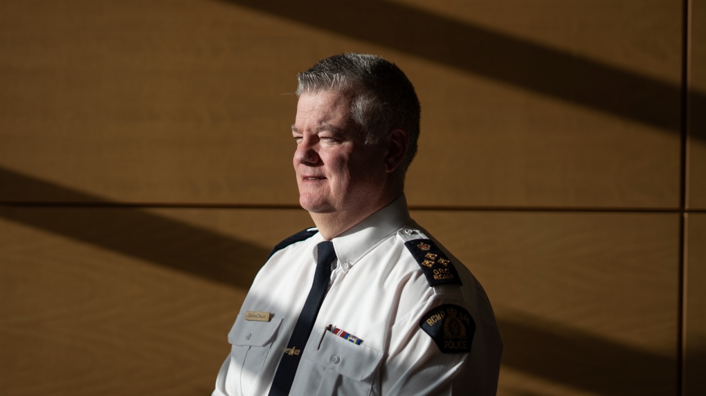 Assistant Commissioner Dennis Daley, the new commanding officer of the Nova Scotia RCMP, poses at RCMP headquarters in Dartmouth, N.S. on Wednesday, December 14, 2022. (THE CANADIAN PRESS/Darren Calabrese)