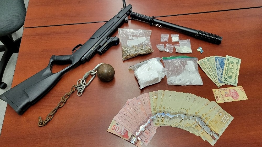 The items seized by police after the search warrant on Casa Loma Drive in New Minas, N.S. (Courtesy: Kings District RCMP)