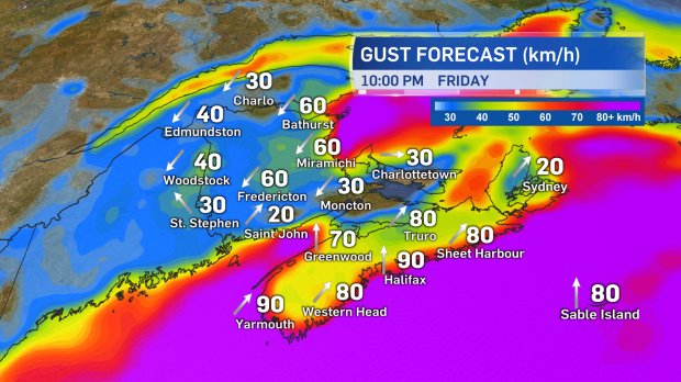 gust forecast