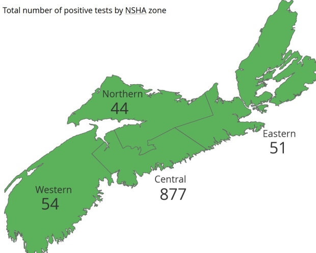 Nova Scotia COVID map May 14
