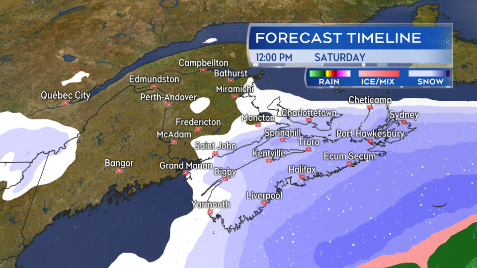 Snowstorm on the way, with Nova Scotia expected to get most of it CTV